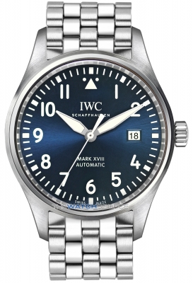 Buy this new IWC Pilot's Watch Mark XVIII 40mm iw327016 mens watch for the discount price of £4,365.00. UK Retailer.